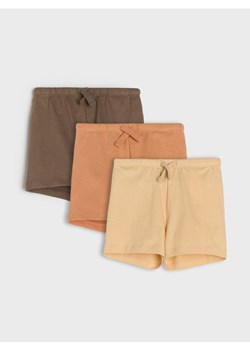 Sinsay - Bawełniane szorty 3 pack - beżowy - id: 033DZ-08X - marki Sinsay - 179642594 Sinsay - Bawełniane szorty 3 pack - beżowy ze sklepu Sinsay w kategorii Spodenki dziewczęce - zdjęcie 179642594