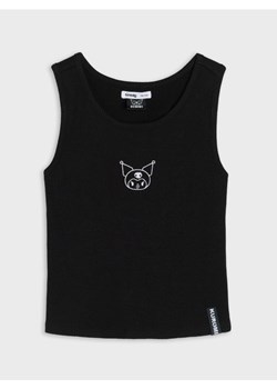 Sinsay - Prążkowana koszulka Kuromi - czarny ze sklepu Sinsay w kategorii T-shirty chłopięce - zdjęcie 179642633