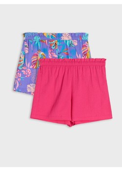 Sinsay - Szorty ze strukturalnej tkaniny z gumką w talii 2 pack - wielobarwny ze sklepu Sinsay w kategorii Spodenki dziewczęce - zdjęcie 179642780