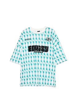 Cropp - Koszulka ze sportowym motywem - biały ze sklepu Cropp w kategorii T-shirty męskie - zdjęcie 179644331
