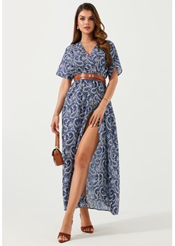 Sukienka maxi w stylu boho krótki rękaw ze sklepu Jacinshop w kategorii Sukienki - zdjęcie 179645973