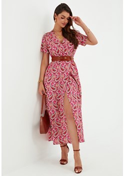 Sukienka maxi w stylu boho krótki rękaw ze sklepu Jacinshop w kategorii Sukienki - zdjęcie 179645974