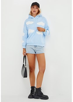 Bluza w chmurki z długim rękawem ze sklepu Jacinshop w kategorii Bluzy damskie - zdjęcie 179646181