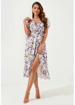 Sukienka z krótkim rękawem i dekoltem V-neck - id: 2301205660 - marki Jacinshop - 179646574 Sukienka z krótkim rękawem i dekoltem V-neck ze sklepu Jacinshop w kategorii Sukienki - zdjęcie 179646574