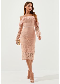 Sukienka elegancka koronkowa z długim rękawem ze sklepu Jacinshop w kategorii Sukienki - zdjęcie 179646960
