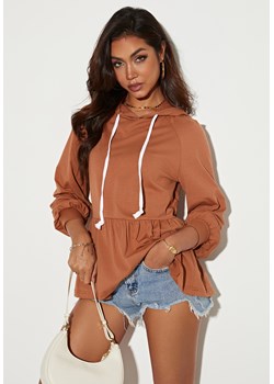Bluza z długim rękawem i kapturem ze sklepu Jacinshop w kategorii Bluzy damskie - zdjęcie 179648074