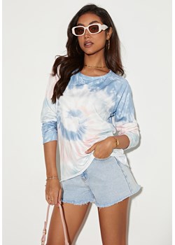 Bluza z długim rękawem i półokrągłym dekoltem ze sklepu Jacinshop w kategorii Bluzy damskie - zdjęcie 179648174