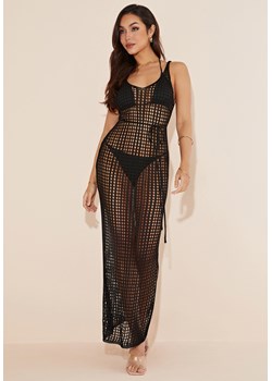 Sukienka plażowa maxi ażurowa na ramiączkach - id: 2301203951 - marki Jacinshop - 179648394 Sukienka plażowa maxi ażurowa na ramiączkach ze sklepu Jacinshop w kategorii Sukienki - zdjęcie 179648394