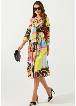 Sukienka maxi w antyczne wzory długi rękaw ze sklepu Jacinshop w kategorii Sukienki - zdjęcie 179648440