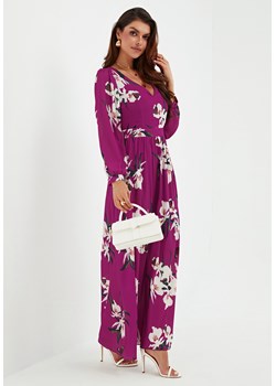 Sukienka maxi z długim rękawem w duże kwiaty - id: 2301202712 - marki Jacinshop - 179648490 Sukienka maxi z długim rękawem w duże kwiaty ze sklepu Jacinshop w kategorii Sukienki - zdjęcie 179648490