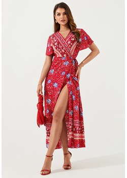 Sukienka maxi z krótkim rękawem w stylu boho ze sklepu Jacinshop w kategorii Sukienki - zdjęcie 179648562