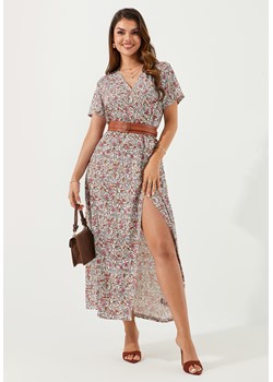 Sukienka maxi z krótkim rękawem w stylu hippie ze sklepu Jacinshop w kategorii Sukienki - zdjęcie 179648581
