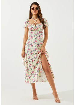 Sukienka maxi romantyczna z krótkim rękawem ze sklepu Jacinshop w kategorii Sukienki - zdjęcie 179649930