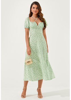 Sukienka maxi romantyczna z krótkim rękawem - id: 2301201506 - marki Jacinshop - 179649931 Sukienka maxi romantyczna z krótkim rękawem ze sklepu Jacinshop w kategorii Sukienki - zdjęcie 179649931