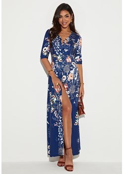 Sukienka z krótkimi rękawkami i głębokim dekoltem - id: 2301197992 - marki Jacinshop - 179650364 Sukienka z krótkimi rękawkami i głębokim dekoltem ze sklepu Jacinshop w kategorii Sukienki - zdjęcie 179650364