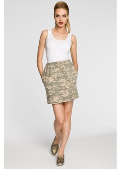 Trapezowa spódniczka moro - model 3 ze sklepu Cudmoda w kategorii Spódnice - zdjęcie 179655014