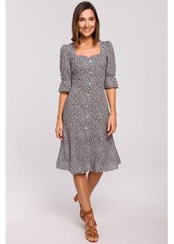 Sukienka midi z guzikami - model 2 ze sklepu Cudmoda w kategorii Sukienki - zdjęcie 179655643