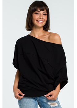 Bluza oversize z rękawem kimono - czarna ze sklepu Cudmoda w kategorii Bluzy damskie - zdjęcie 179656030
