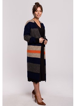 Kardigan w pasy - model 2 ze sklepu Cudmoda w kategorii Swetry damskie - zdjęcie 179656534