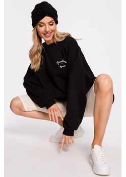 Czapka typu turban - czarna ze sklepu Cudmoda w kategorii Czapki zimowe damskie - zdjęcie 179656711