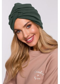 Czapka typu turban - militarno-zielona ze sklepu Cudmoda w kategorii Czapki zimowe damskie - zdjęcie 179656713