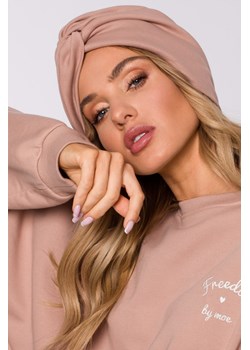 Czapka typu turban - mocca ze sklepu Cudmoda w kategorii Czapki zimowe damskie - zdjęcie 179656714