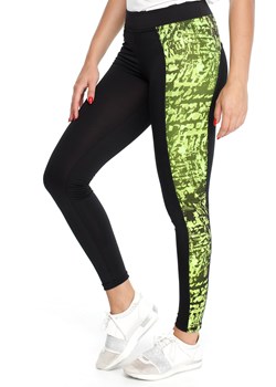 Dopasowane legginsy z ozdobną wstawką ze sklepu Cudmoda w kategorii Spodnie damskie - zdjęcie 179656973