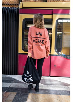 Bluzka longsleeve z nadrukiem - ceglasta ze sklepu Cudmoda w kategorii Bluzki damskie - zdjęcie 179657013