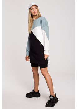 Sukienka z połączeniem kolorów - model 3 ze sklepu Cudmoda w kategorii Bluzy damskie - zdjęcie 179657083