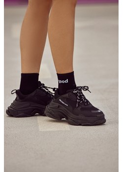 Skarpety unisex z napisem "good vibes" - czarne ze sklepu Cudmoda w kategorii Skarpetki damskie - zdjęcie 179657112