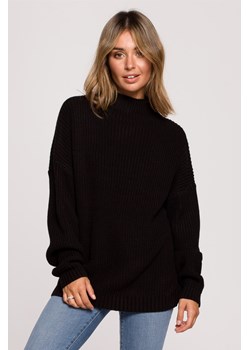 Sweter z półgolfem - czarny ze sklepu Cudmoda w kategorii Swetry damskie - zdjęcie 179657171