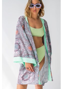 Szlafrok o kroju kimono z nadrukiem - model 3 ze sklepu Cudmoda w kategorii Szlafroki damskie - zdjęcie 179658092