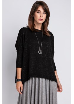 Ciepły sweter damski typu oversize - czarny ze sklepu Cudmoda w kategorii Swetry damskie - zdjęcie 179658511