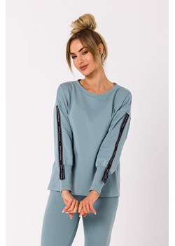Bluza z lampasami na rękawach - agawa ze sklepu Cudmoda w kategorii Bluzy damskie - zdjęcie 179658872