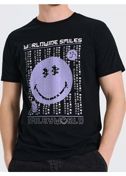 Sinsay - Koszulka SmileyWorld® - czarny ze sklepu Sinsay w kategorii T-shirty męskie - zdjęcie 179663163