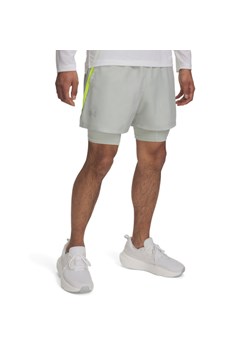 Męskie spodenki do biegania Under Armour UA Launch 5\'\' 2-in-1 Short - szare ze sklepu Sportstylestory.com w kategorii Spodenki męskie - zdjęcie 179664503