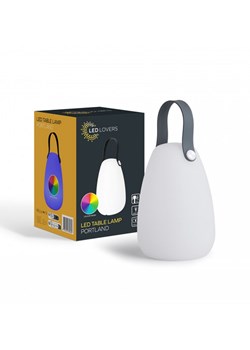Lifa Living Lampa stołowa LED w kolorze białym - wys. 20 x Ø 14 cm ze sklepu Limango Polska w kategorii Oświetlenie - zdjęcie 179665572