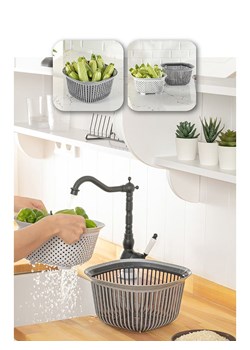 Violeta Home Sitko kuchenne w kolorze szarym - Ø 24,5 cm ze sklepu Limango Polska w kategorii Akcesoria kuchenne - zdjęcie 179665651