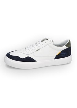 Camel Active Skórzane sneakersy &quot;Sand&quot; w kolorze biało-granatowym ze sklepu Limango Polska w kategorii Trampki męskie - zdjęcie 179666671