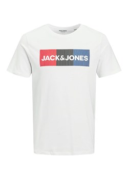 JACK &amp; JONES Junior Koszulka &quot;Corp&quot; w kolorze białym ze sklepu Limango Polska w kategorii T-shirty chłopięce - zdjęcie 179672730