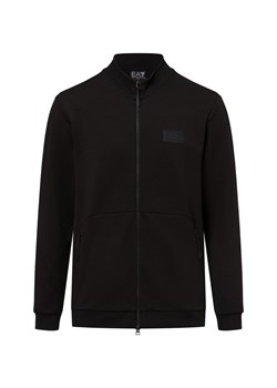 EA7 Emporio Armani Bluza męska Mężczyźni Bawełna czarny jednolity ze sklepu vangraaf w kategorii Bluzy męskie - zdjęcie 179674860