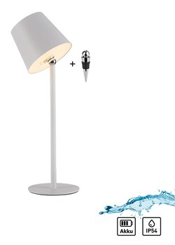 Just Light Lampa stołowa LED &quot;Boteria&quot; w kolorze białym - wys. 37 x Ø 11 cm ze sklepu Limango Polska w kategorii Lampy stołowe - zdjęcie 179682163