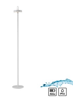 Just Light Lampa stojąca LED &quot;Amag&quot; w kolorze białym - wys. 125,2 x Ø 18 cm ze sklepu Limango Polska w kategorii Lampy podłogowe - zdjęcie 179682174