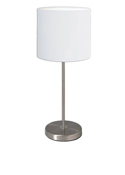 näve Lampa stołowa &quot;New York&quot; w kolorze biało-srebrnym - A++ - wys. 38,5 cm ze sklepu Limango Polska w kategorii Lampy stołowe - zdjęcie 179682720