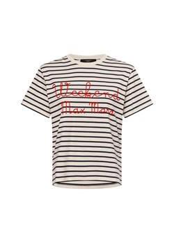 Weekend Max Mara Koszulka damska - Olga Kobiety Bawełna écru w paski ze sklepu vangraaf w kategorii Bluzki damskie - zdjęcie 179688641