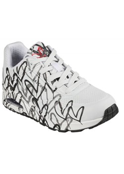 Buty Skechers Uno Spread The Love W 155507/WBGY białe ze sklepu ButyModne.pl w kategorii Buty sportowe damskie - zdjęcie 179691461