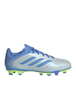 Buty piłkarskie adidas Copa Pure 3 Club FG/MG  IE1198 niebieskie ze sklepu ButyModne.pl w kategorii Buty sportowe dziecięce - zdjęcie 179691532