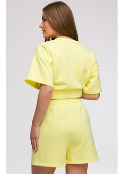 Bluza damska oversize z krótkimi rękawami cytrynowa B294, Kolor cytrynowy, Rozmiar 2XL/3XL, BeWear ze sklepu Primodo w kategorii Bluzki damskie - zdjęcie 179692314