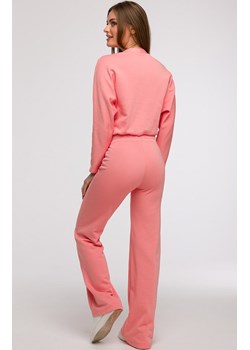 Bluza damska z kopertowym dekoltem koralowa B292, Kolor koralowy, Rozmiar L, BeWear ze sklepu Primodo w kategorii Bluzy damskie - zdjęcie 179692334
