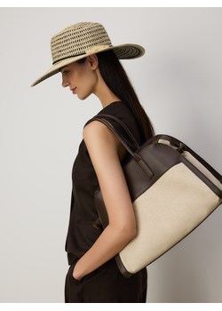 Reserved - Torebka shopper - ciemnobrązowy ze sklepu Reserved w kategorii Kuferki - zdjęcie 179696150